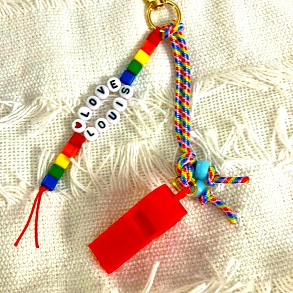 New Super Cute the Personalized Whistle Safety Bag Charm Rainbow-ish - Picture 3 of 6